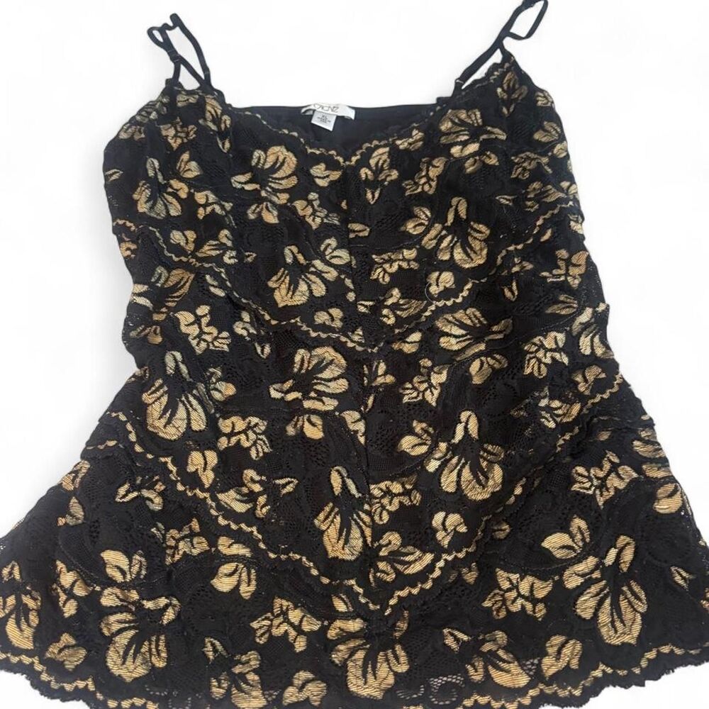 Cache Women's Black Cami Top sz L - Picture 3 of 6